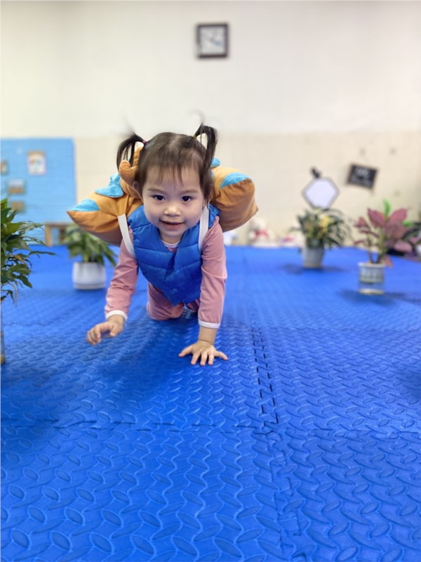 Các bé lớp D2 học PTVĐ