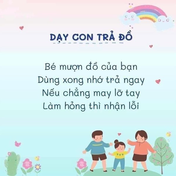 KNS: Dạy con trả đồ