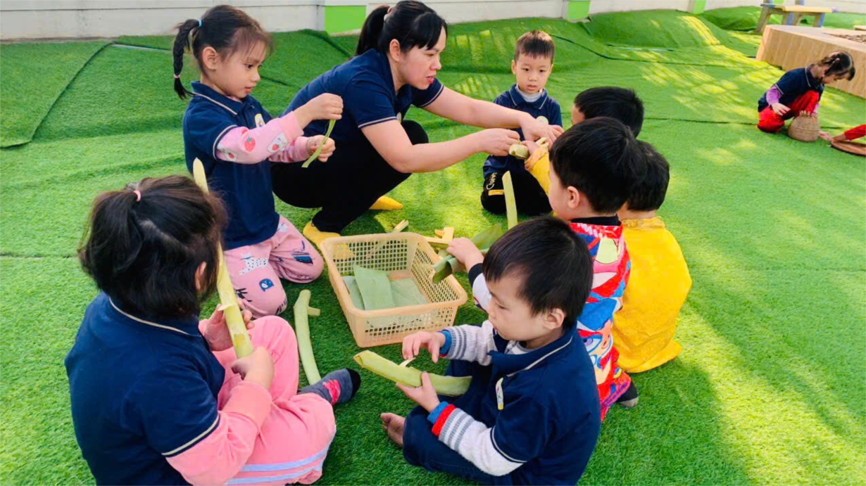 Ảnh đẹp tháng 1: Các bé MGN B4 với hoạt động ngoài trời