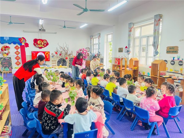 Tiệc buffe của các bé lớp MGB C3 chào mừng năm mới 2026