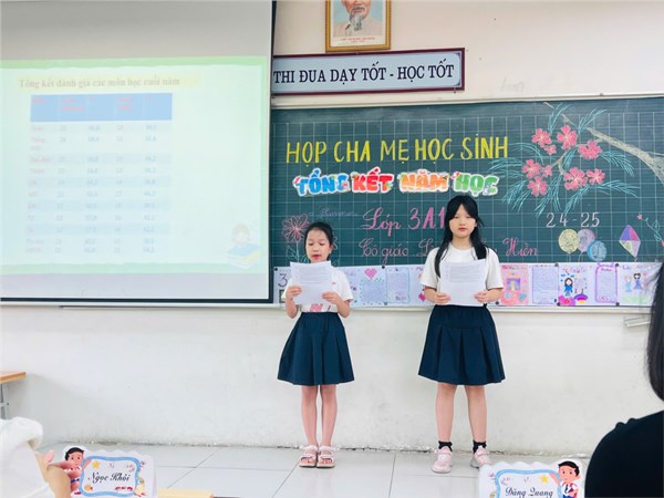 Họp phụ huynh cuối học kì II năm học 2024 - 2025